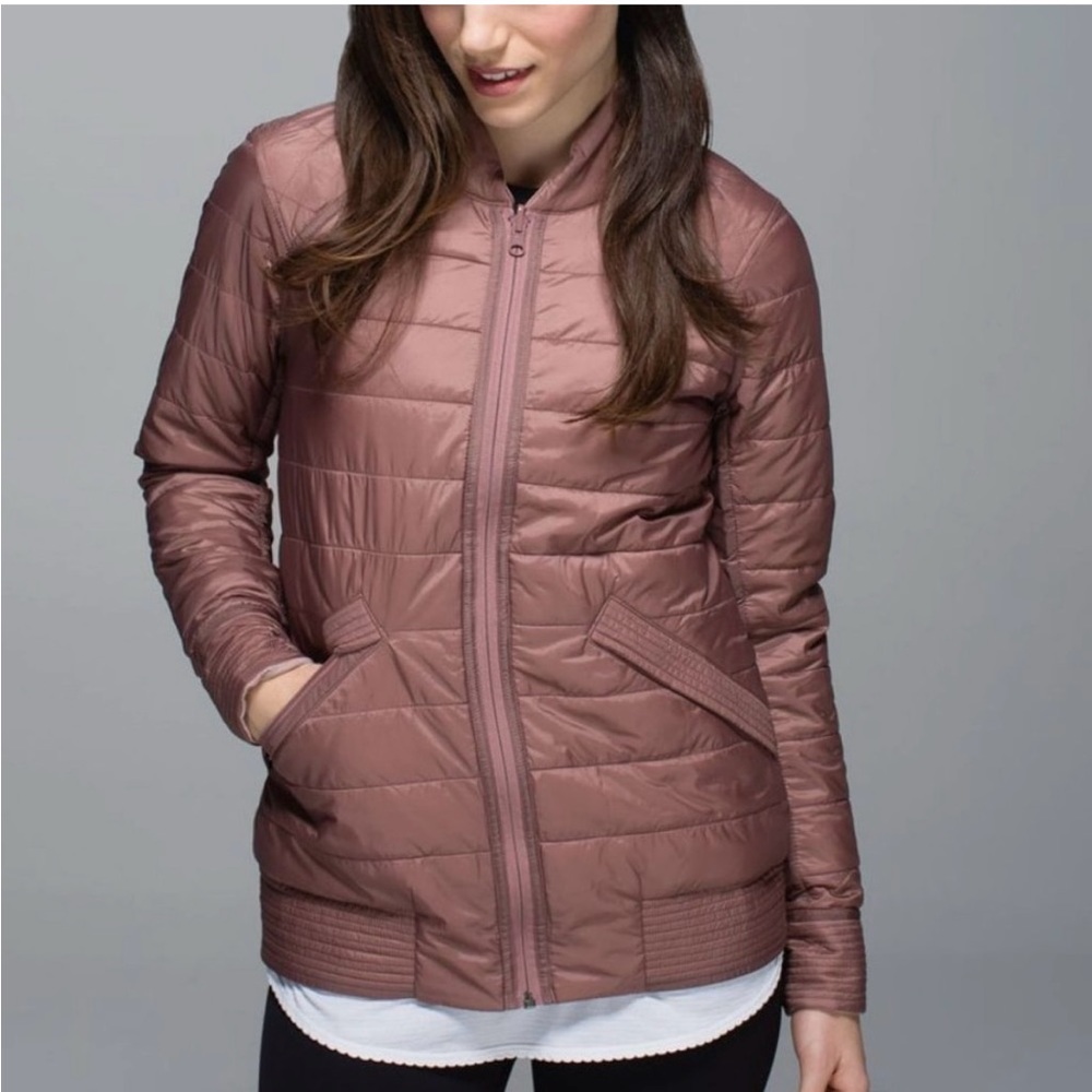 Lululemon The Bomb Bomber Jacket, Reversible, Size 4
